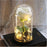 Rose Immortelle: Couvercle en Verre Lumineux LED - D