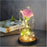 Rose Immortelle: Couvercle en Verre Lumineux LED - J