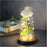 Rose Immortelle: Couvercle en Verre Lumineux LED - M