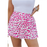 Rose Leopard Print Flutter Casual Shorts-25