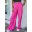 Rose - Pantalon large à taille élastique et poches-7