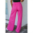 Rose - Pantalon large à taille élastique et poches-8