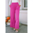 Rose - Pantalon large à taille élastique et poches-3