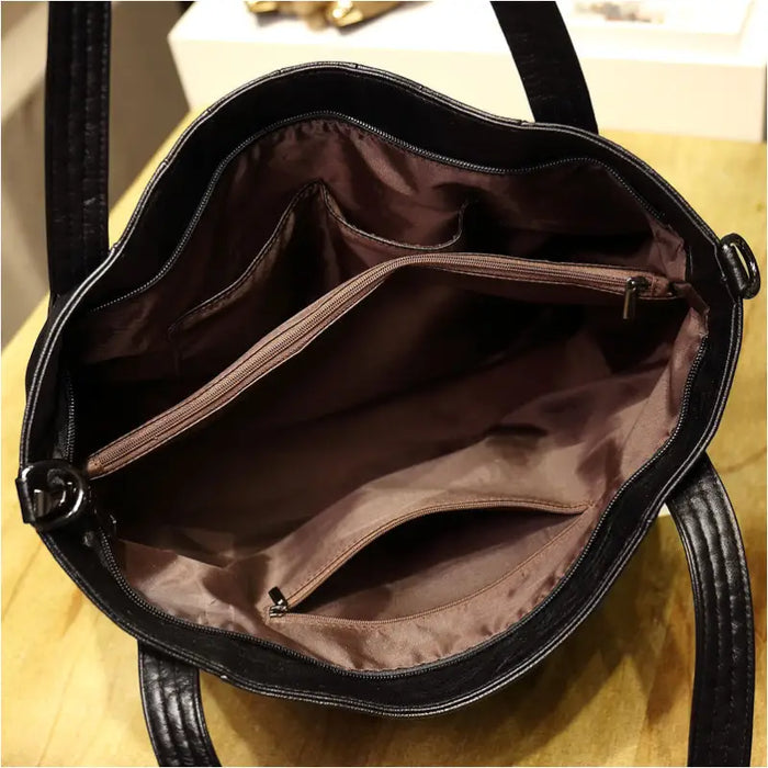 Sac en Cuir de Mouton - Noir - Sacs de jour