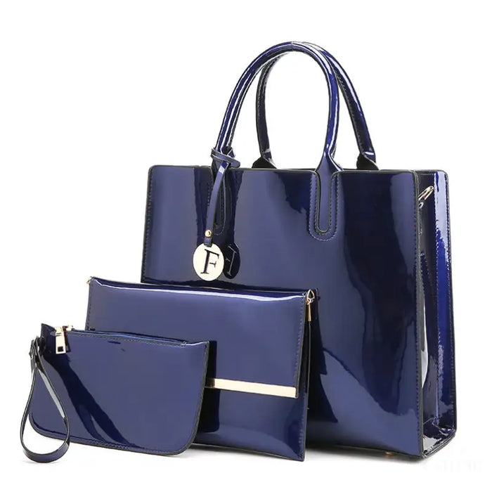 Sac En Cuir Verni - Set bleu - Sacs de jour