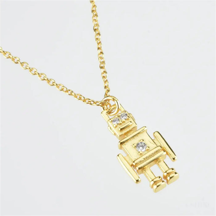 Sam - Collier pendentif robot -5