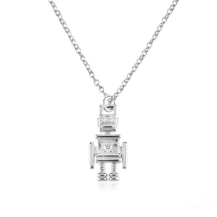 Sam - Collier pendentif robot -6