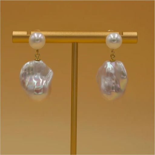 Sascha - Pearl Dangle Earrings-1