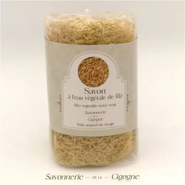 Savon à l'eau végétale de riz avec Loofah 130g-0