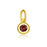 Shauna - Round Capsule Birthstone Charm-13