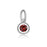 Shauna - Round Capsule Birthstone Charm-26