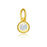 Shauna - Round Capsule Birthstone Charm-10