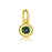 Shauna - Round Capsule Birthstone Charm-9