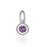 Shauna - Round Capsule Birthstone Charm-27