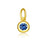 Shauna - Round Capsule Birthstone Charm-8