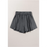 Short jupe gris à taille élastique-6