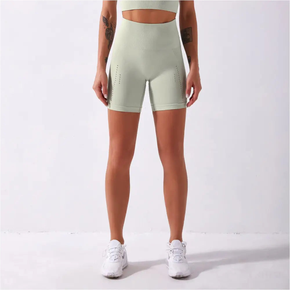 Shorts de fitness de yoga sans couture pour femmes - Light