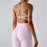 Soutien-gorge de yoga sans couture - séchage rapide - Pink