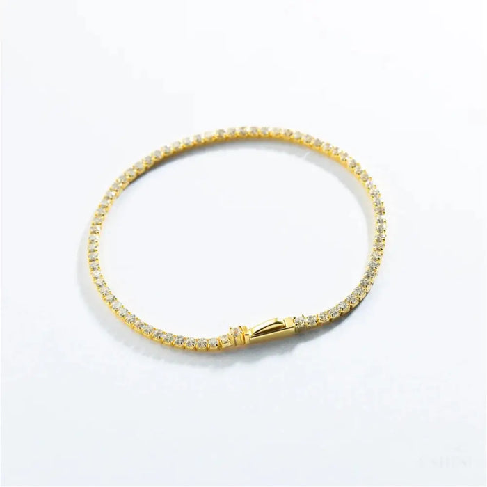 Stanley - Tennis Bracelet in Gold-5