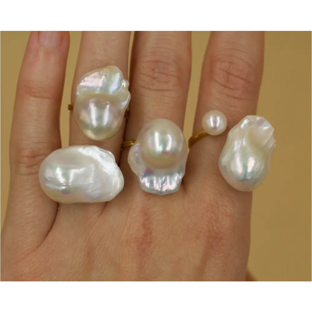 Susi - Baroque Pearl Ring-0