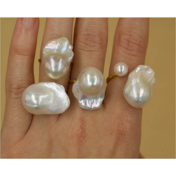 Susi - Baroque Pearl Ring-0