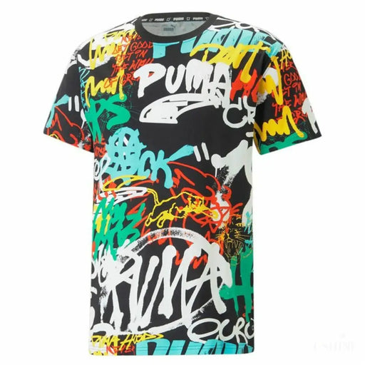 T-shirt à manches courtes homme Puma Graffiti Noir-0