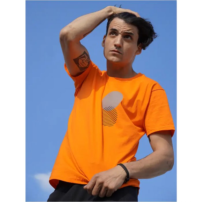 T-shirt Koko - Orange reflective-0