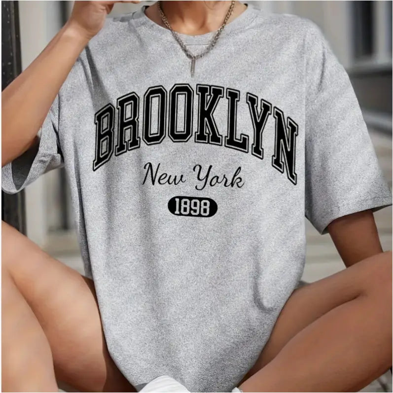 T-shirt Summer Brooklyn - T-shirt Oversize F