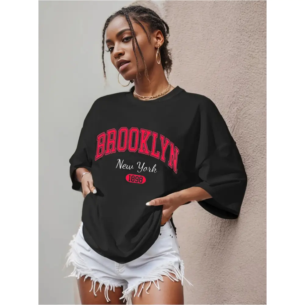 T-shirt Summer Brooklyn - T-shirt Oversize F