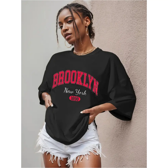 T-shirt Summer Brooklyn - T-shirt Oversize F