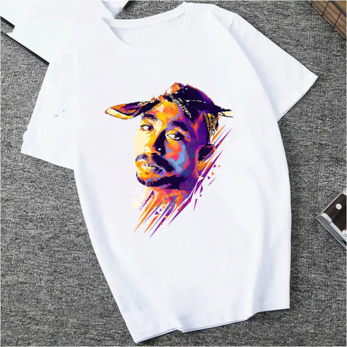 Tee-shirt Modal Imprimé Tupac - G / 2XL - T-Shirt Femme