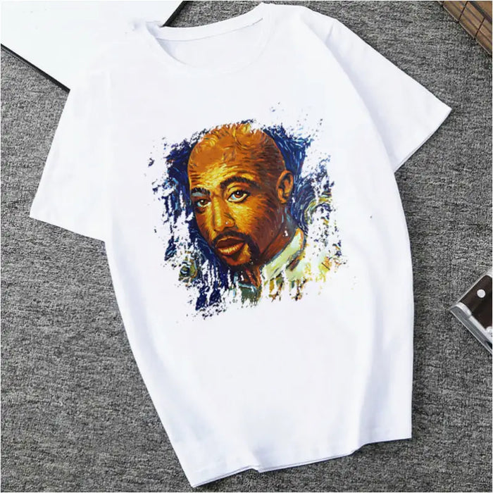 Tee-shirt Modal Imprimé Tupac - J / 2XL - T-Shirt Femme