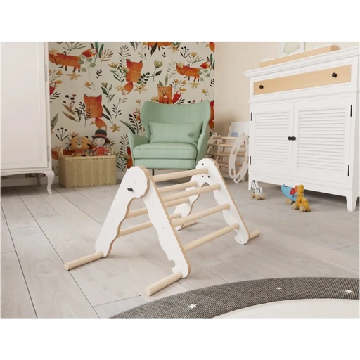 MAMOI® Triangle descalade interieur pour enfant, Mur escalade intérieur en bois pour bebe à partir de 1/2/3 an, Motricité libre montessori-1