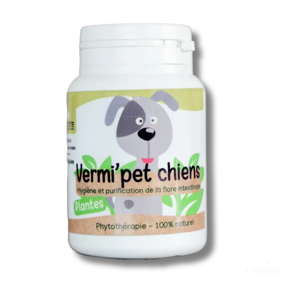 Vermifuge Chiens naturel - 120 gelules - Vermipet-0