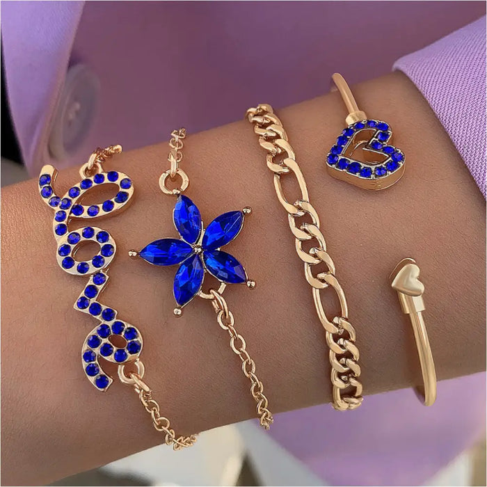 X4 Butterfly Bracelet - 25807Gold - Bracelet