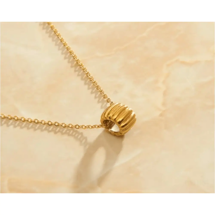 Yanis - Collier pendentifs Minimalist Croissant Gold-3