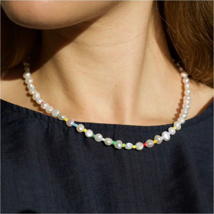 Yaravi - Collier de perles arc-en-ciel-2