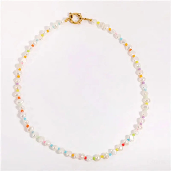 Yaravi - Collier de perles arc-en-ciel-8