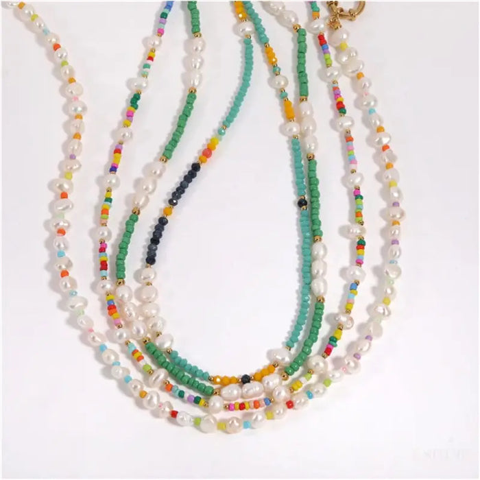 Yaravi - Collier de perles arc-en-ciel-13