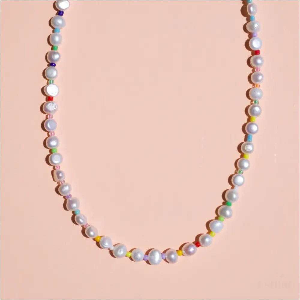 Yaravi - Collier de perles arc-en-ciel-0